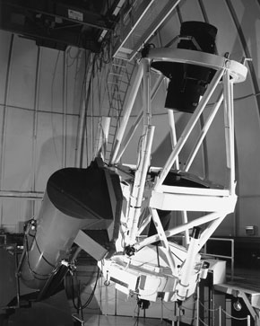 Alfa Erboa ekibinin gzlemleri iin kulland, ili'deki 1,5 metrelik CTIO teleskobu (Grnt Katks: NOAO/AURA/NSF)