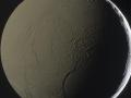 8 Þubat 2012 : Satürn'den Yansýyan Iþýkla Aydýnlanan Enceladus