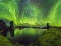 18 Mays 2015 : Auroras and Star Trails over Iceland