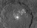 16 Eylül 2015 : Ceres'in Occator Krateri'ndeki Parlak Noktalar Çözümlendi