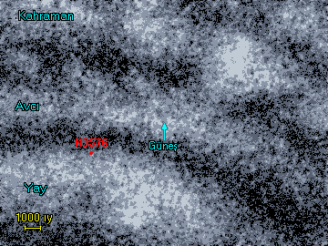 NGC 3576 Bulutsusu'nun Konumu