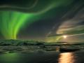 18 Kasım 2013 : İzlanda Üzerinde Kutup Işıkları ve Tuhaf Bulutlar