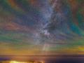 22 Mart 2016 : Azor Adaları Üzerinde Gökkuşağı Görünümlü Gök Aydınlığı